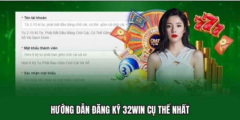 Đăng Ký 32win 2 Hướng dẫn đăng ký 32win cụ thể nhất