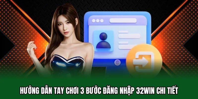 Đăng Nhập 32WIN 3 Hướng dẫn tay chơi 3 bước đăng nhập 32WIN chi tiết